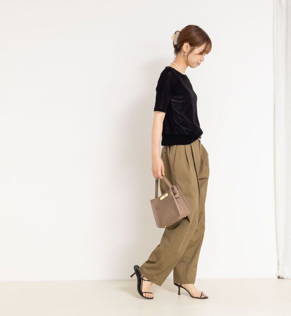 NOLLEY'S「フロッキーチュールボートネックプルオーバーカットソー」|Tシャツ・カットソー|