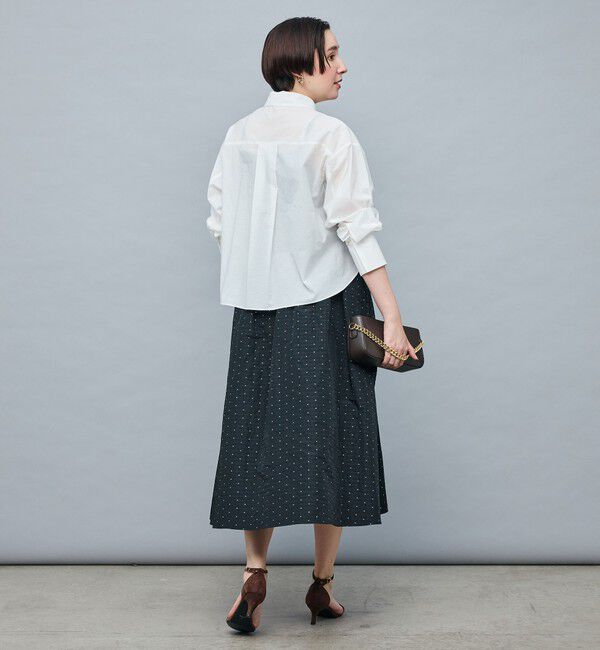 NOLLEY'S sophi「ウォッシャブルラメジャガードフレアスカート」|スカート|