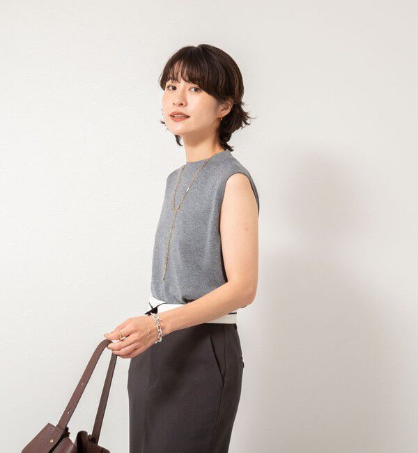 NOLLEY'S sophi「《アンサンブル対応》《手洗い可能》W混ラメハイネックプルオーバーニット」|ニット・セーター|