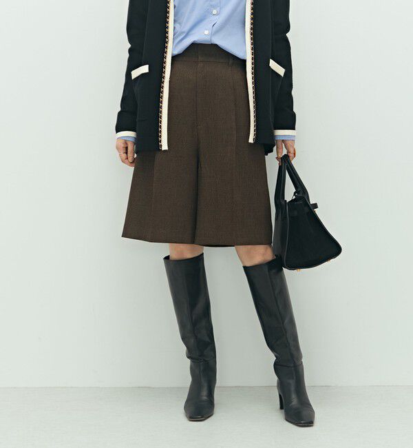 NOLLEY'S「《セットアップ対応》ウォッシャブルウール調ストレッチハーフパンツ」|その他|