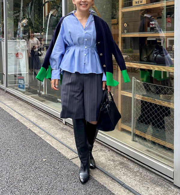 NOLLEY'S「【追加】ウォッシャブルシアースキッパータックブラウス」|シャツ・ブラウス|