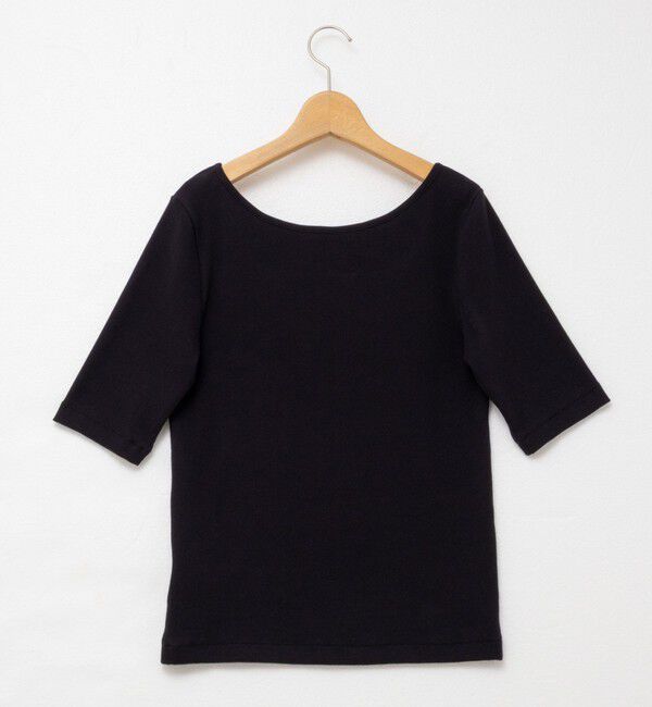 NOLLEY'S「ベアテレコ5分袖2WAYプルオーバーカットソー」|Tシャツ・カットソー|