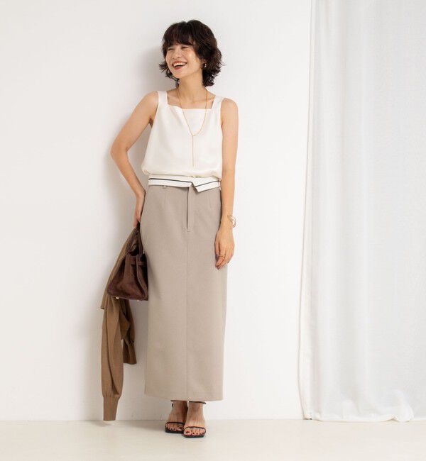 NOLLEY'S sophi「トリアセサテン前後2WAYタンクトップ」|タンクトップ|