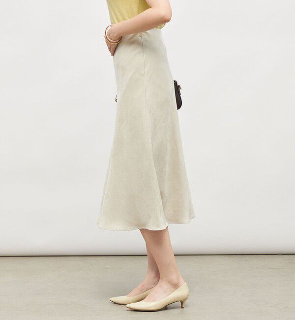 NOLLEY'S sophi「ウォッシャブルフェイクスエードバイヤスフレアスカート」|フレア|