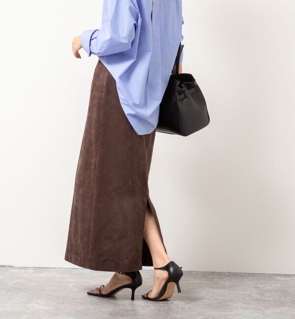 NOLLEY'S sophi「《セットアップ対応》フェイクスエードハイウエストタイトスカート」|スカート|
