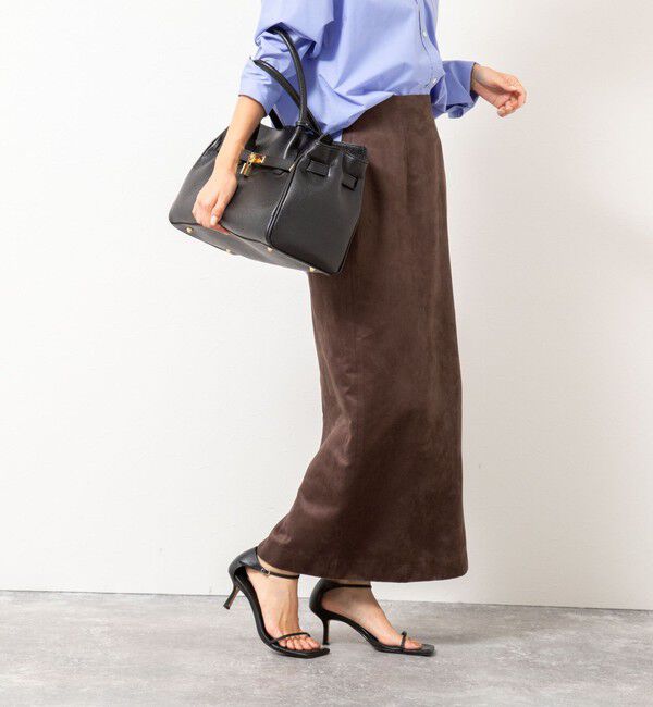NOLLEY'S sophi「《セットアップ対応》フェイクスエードハイウエストタイトスカート」|スカート|