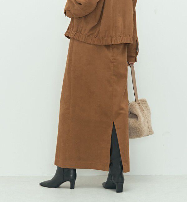 NOLLEY'S sophi「《セットアップ対応》フェイクスエードハイウエストタイトスカート」|スカート|