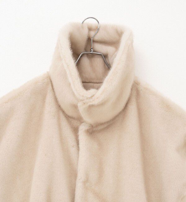 Rie Miller「エコファー衿付ベスト」|ブルゾン・スタジャン|