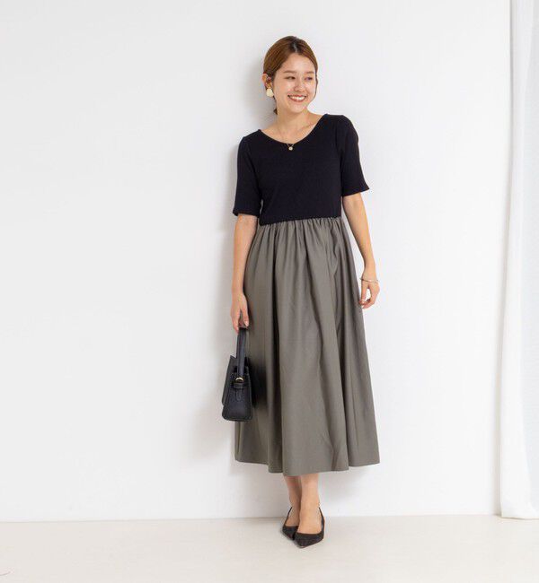 NOLLEY'S sophi「ウォッシャブルカット&times;タフタドッキングワンピース」|ワンピース|