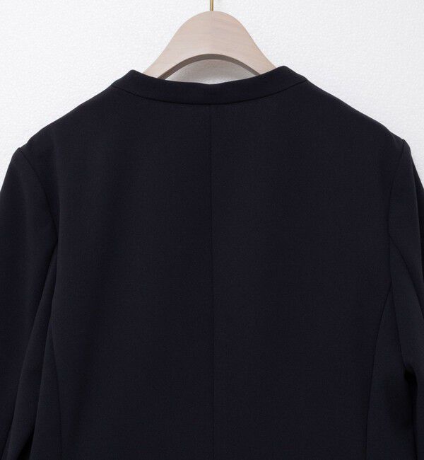 NOLLEY'S sophi「《セットアップ対応》ウォッシャブルカットジョーゼットノーカラージャケット」|ノーカラージャケット|