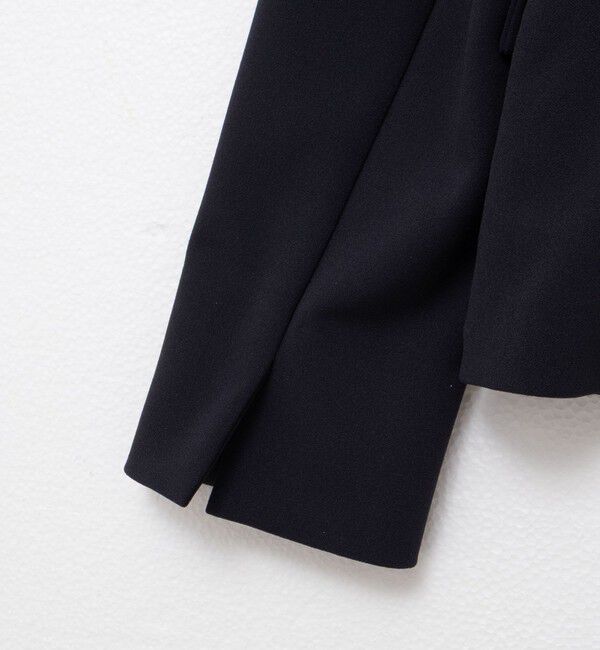 NOLLEY'S sophi「《セットアップ対応》ウォッシャブルカットジョーゼットノーカラージャケット」|ノーカラージャケット|