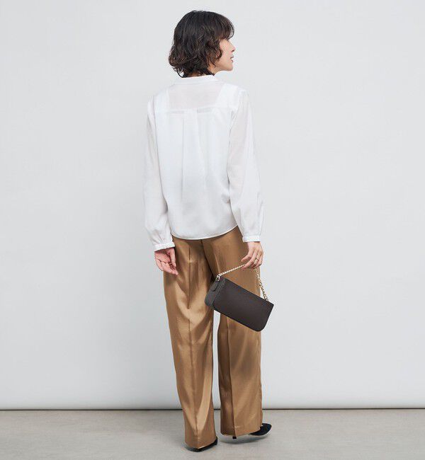 NOLLEY'S「ウォッシャブル前チュールフリルブラウス」|シャツ・ブラウス|