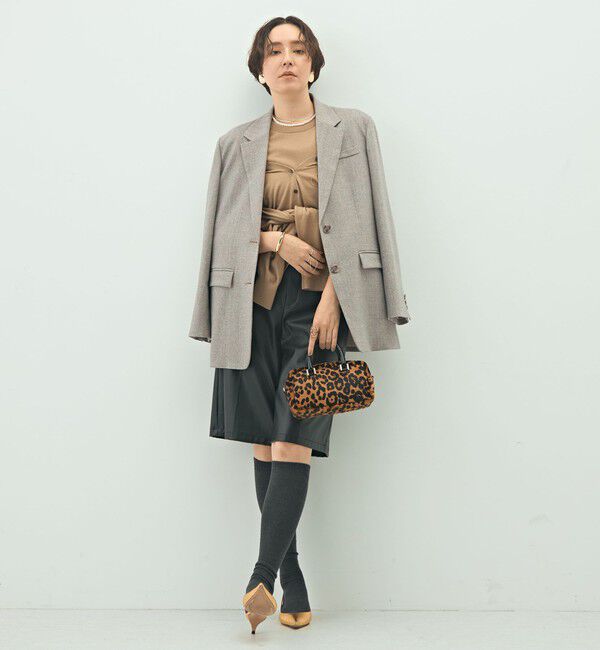 NOLLEY'S sophi「シルクネップツイードオーバージャケット」|テーラードジャケット|