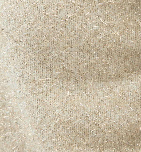 NOLLEY'S sophi「キラキラフェザー2WAY5分袖プルオーバーニット」|カーディガン|