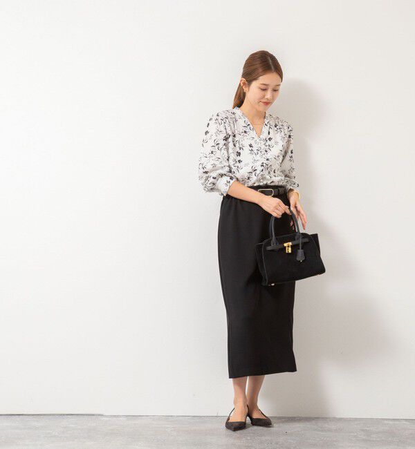 NOLLEY'S sophi「ウォッシャブルジョーゼットVネックブラウス」|シャツ・ブラウス|