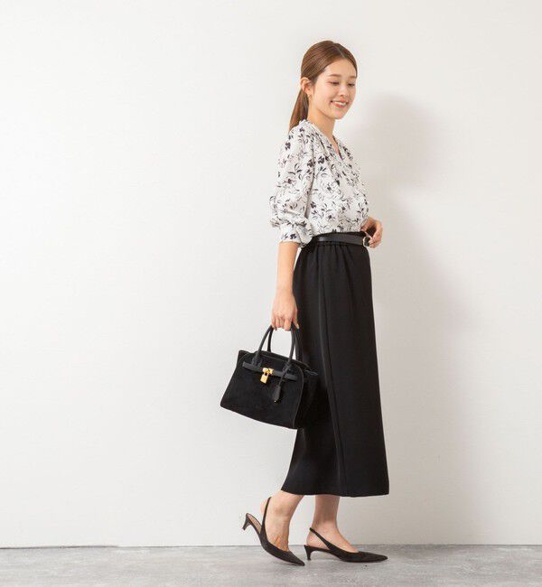 NOLLEY'S sophi「ウォッシャブルジョーゼットVネックブラウス」|シャツ・ブラウス|