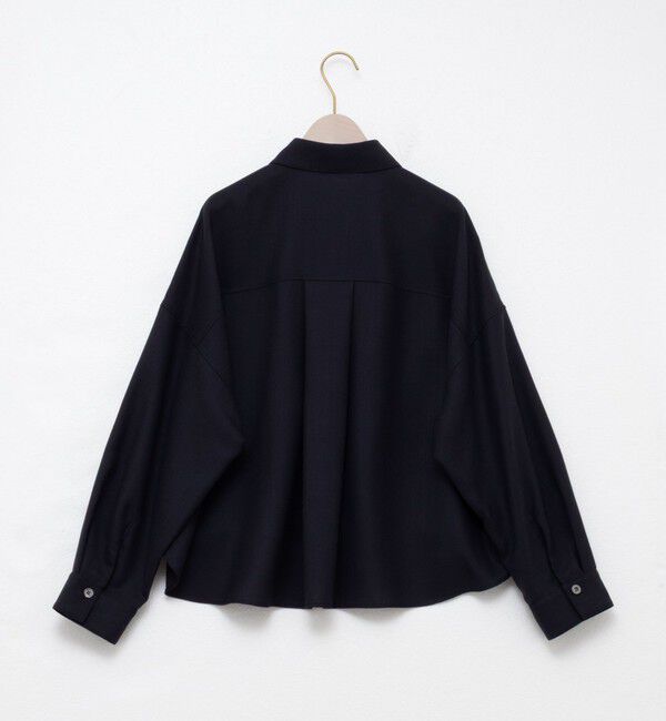 NOLLEY'S sophi「ウォッシャブルウール混ビエラショートシャツ」|シャツ・ブラウス|
