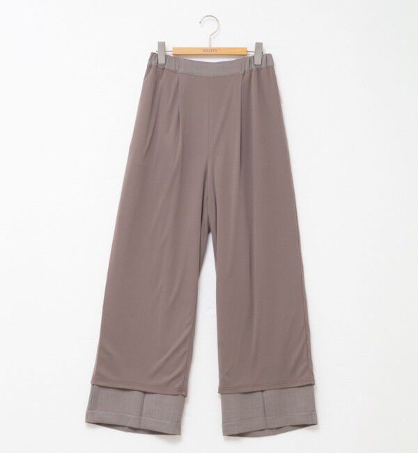 NOLLEY'S「【一部WEB限定色アイテム】ウォッシャブルウエストゴムセミワイドパンツ」|その他|