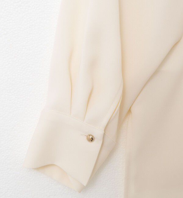 NOLLEY'S sophi「《morisachiシリーズとセットアップ対応》ウォッシャブルダブルサテンスキッパーブラウス」|シャツ・ブラウス|