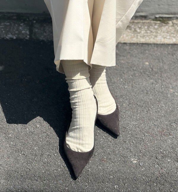 NOLLEY'S「【nolnol/ノルノル】ウール混リブソックス」|ソックス|