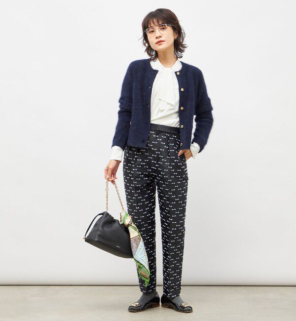 NOLLEY'S「ウォッシャブルストレッチジョーゼットボウタイ風ブラウス」|シャツ・ブラウス|