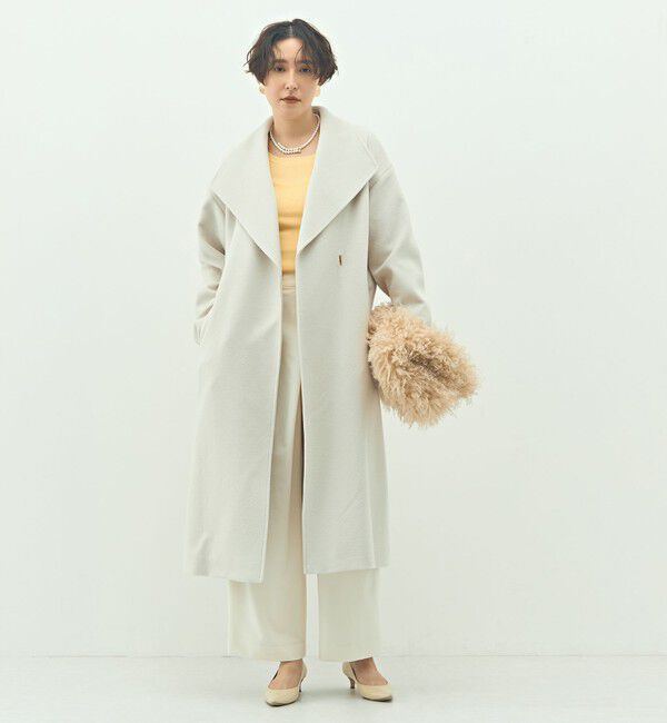 NOLLEY'S sophi「【一部WEB限定色】アンゴラビーバーベルテッドロングコート」|その他|