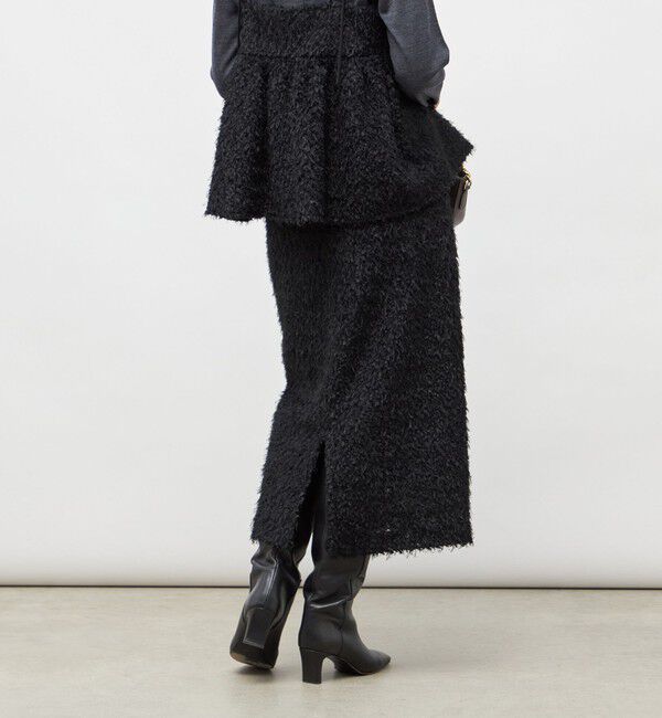 NOLLEY'S sophi「《セットアップ対応》ウォッシャブルフェザーチュールタイトスカート」|タイト|