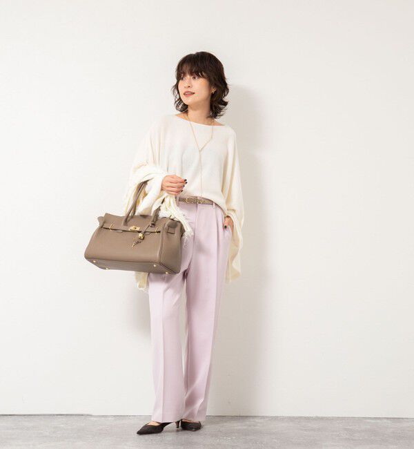 NOLLEY'S「ウォッシャブルウール調愛されセミワイドパンツ」|その他|