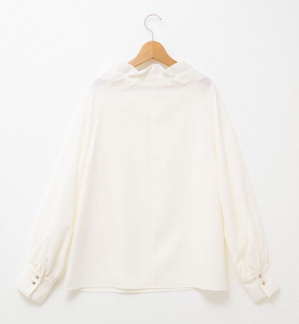 NOLLEY'S「ウォッシャブル衿ギャザーリボンブラウス」|シャツ・ブラウス|