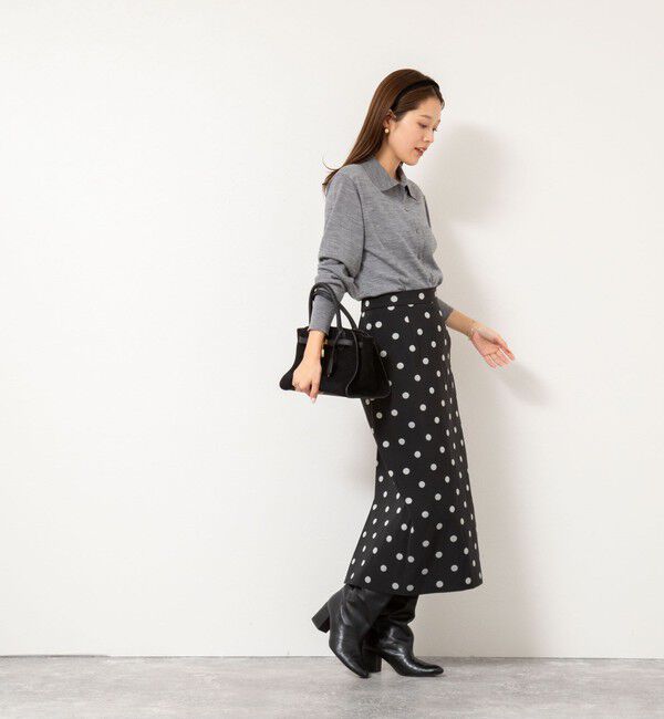 NOLLEY'S「《手洗い可能》16Gマレー襟付きカーディガン」|カーディガン|