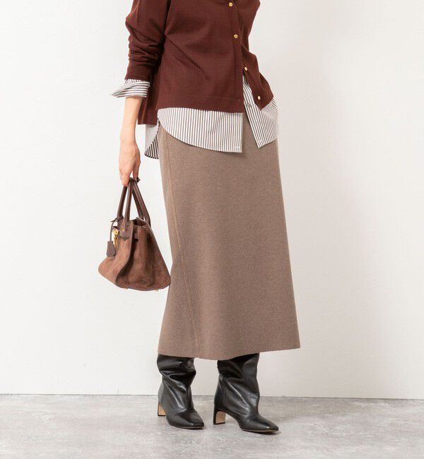 NOLLEY'S「【一部WEB限定カラー＆サイズ】ウォッシャブルＷジャージタイトスカート」|タイト|