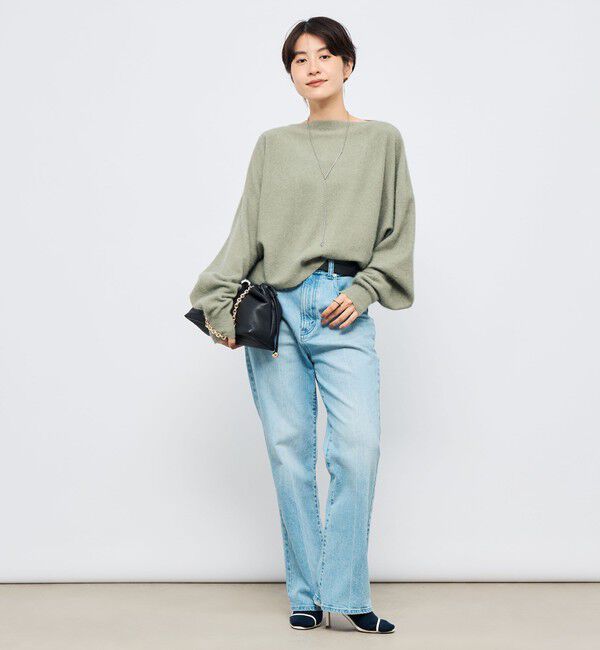 NOLLEY'S「《手洗い可能》ウォッシャブルヘアリーショート丈プルオーバー」|ニット・セーター|