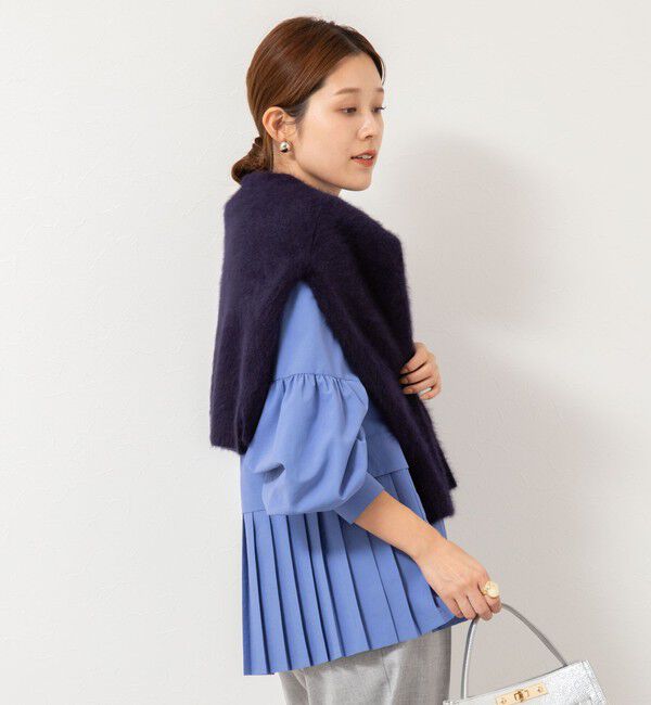 NOLLEY'S「ウォッシャブル切替プリーツブラウス」|シャツ・ブラウス|