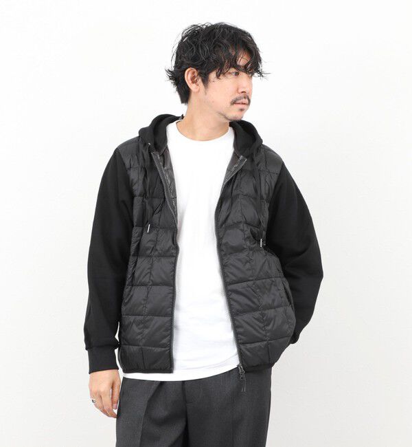 NOLLEY'S goodman「【TAION/タイオン】W-ZIP DOWN HOODIE with SWEATS SLEEVE 25AW」|ダウン|