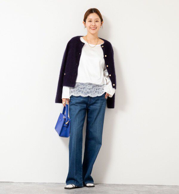 NOLLEY'S「ウォッシャブル裾レース2WAYオトナサテンブラウス」|シャツ・ブラウス|