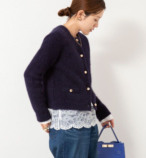 NOLLEY'S「ウォッシャブル裾レース2WAYオトナサテンブラウス」|シャツ・ブラウス|