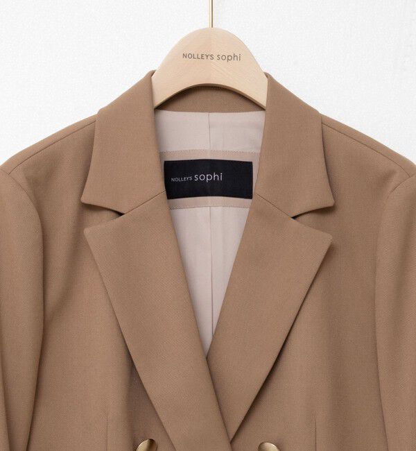 NOLLEY'S sophi「《セットアップ対応》ウォッシャブルウール混ツイルショートジャケット」|テーラードジャケット|