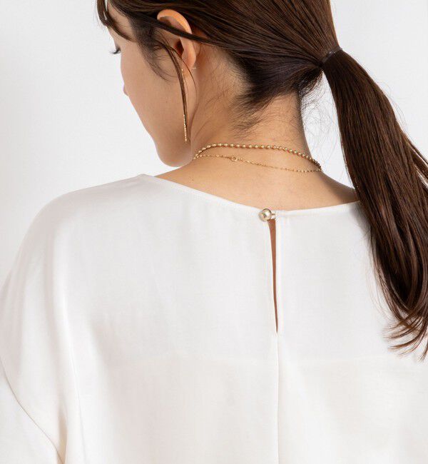 NOLLEY'S sophi「ウォッシャブル2WAYサテンブラウス」|シャツ・ブラウス|