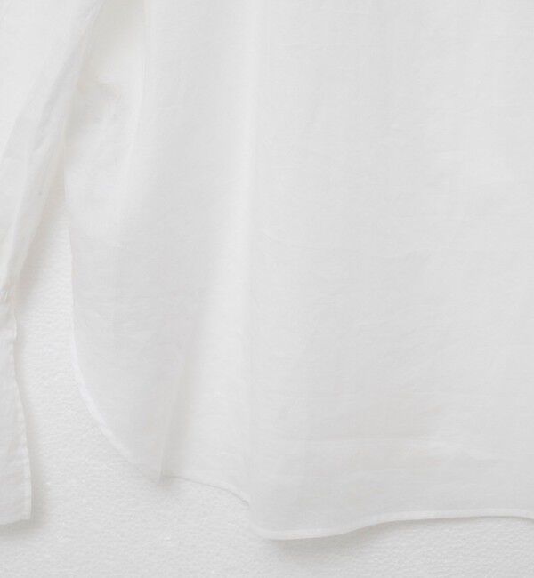 NOLLEY'S「ウォッシャブルシアーコットンフリル襟ブラウス」|シャツ・ブラウス|