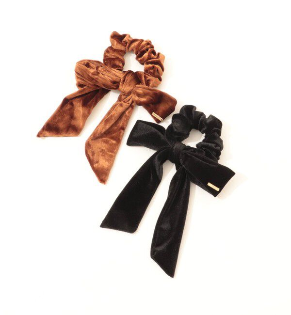 NOLLEY'S「【nolleys/ノーリーズ】ベロアリボンシュシュ」|ヘアゴム・シュシュ|