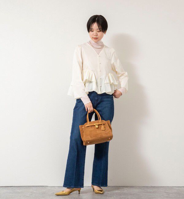 NOLLEY'S sophi「ウォッシャブルマイクロタフタティアードブラウス」|シャツ・ブラウス|