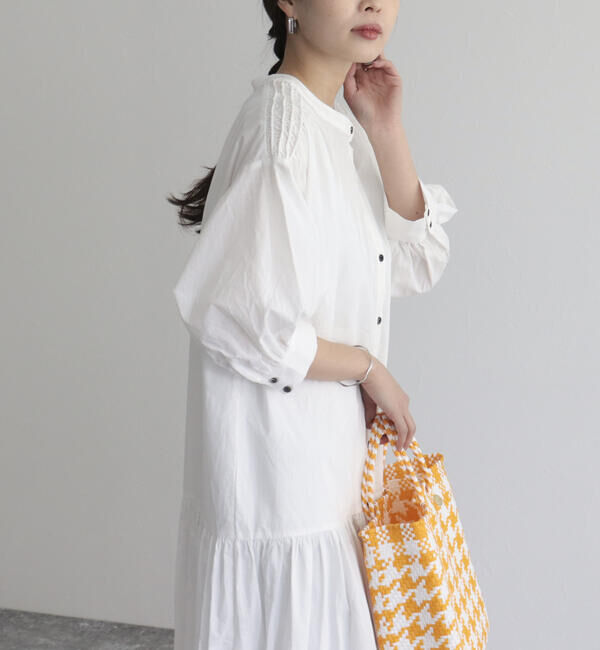 fredy emue「【fredyemueフレディエミュ】コードボリュームシャツワンピース」|ワンピース|