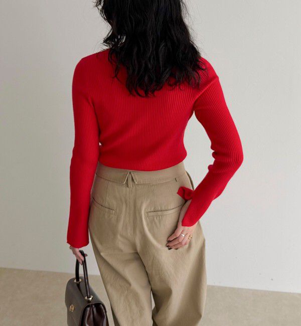 fredy emue「袖スリットリブニットプルオーバー」|ニット・セーター|