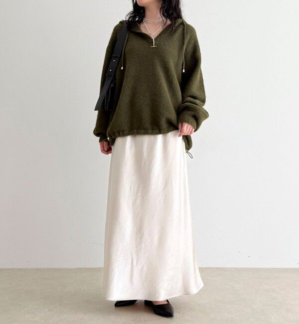 fredy emue「フード付きニットプルオーバー」|ニット・セーター|