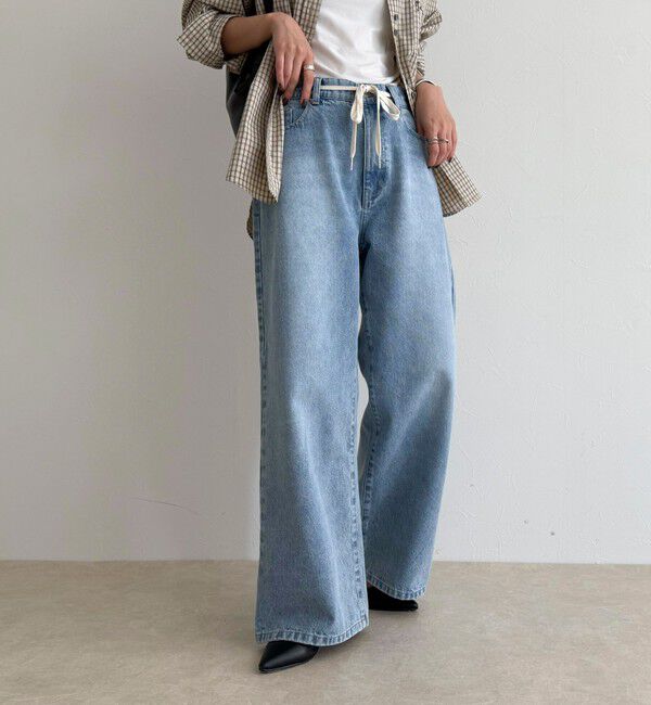fredy emue「ドロストデニムパンツ」|デニム|