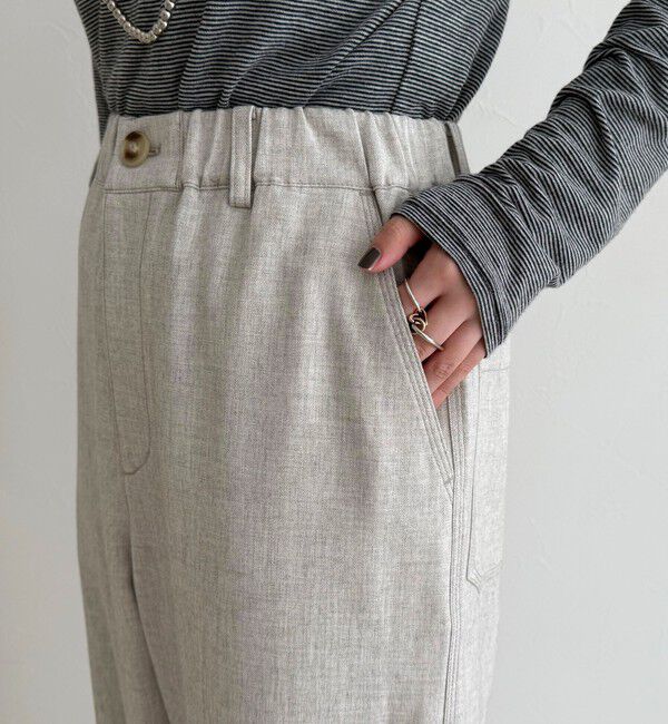 fredy emue「ウールライクイージーワークパンツ」|チノ|