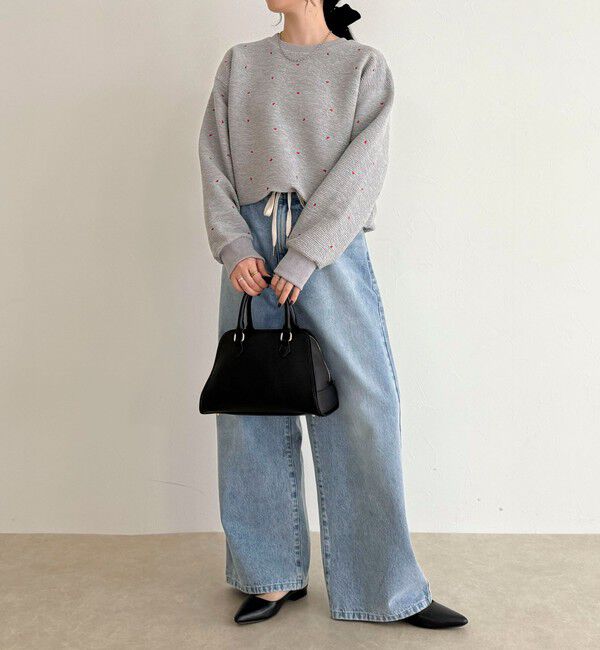 fredy emue「【大人気リバイバル】ハート刺繍コンパクトスウェットプルオーバー」|スウェット・ジャージ|