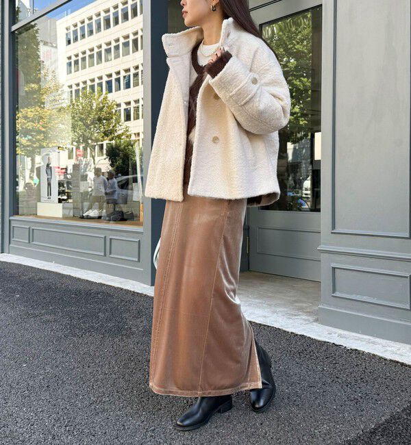 fredy emue「ループシャギースタンドカラーコート」|その他|