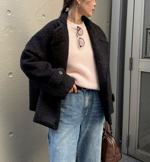 fredy emue「ループシャギースタンドカラーコート」|その他|