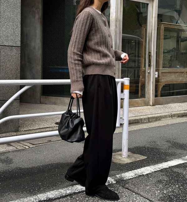 fredy emue「FR刺繍ケーブル柄ニットカーディガン」|ニット・セーター|